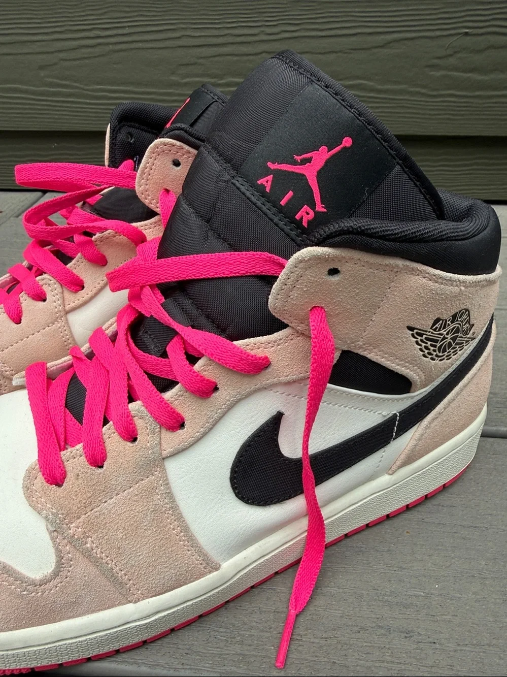 Men’s Jordan 1 Mid Crimson Tint 852542-801 US 13